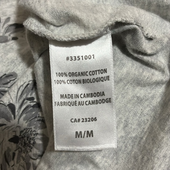 Ecothreads organic cotton floral t-shirt - Picture 5 of 7